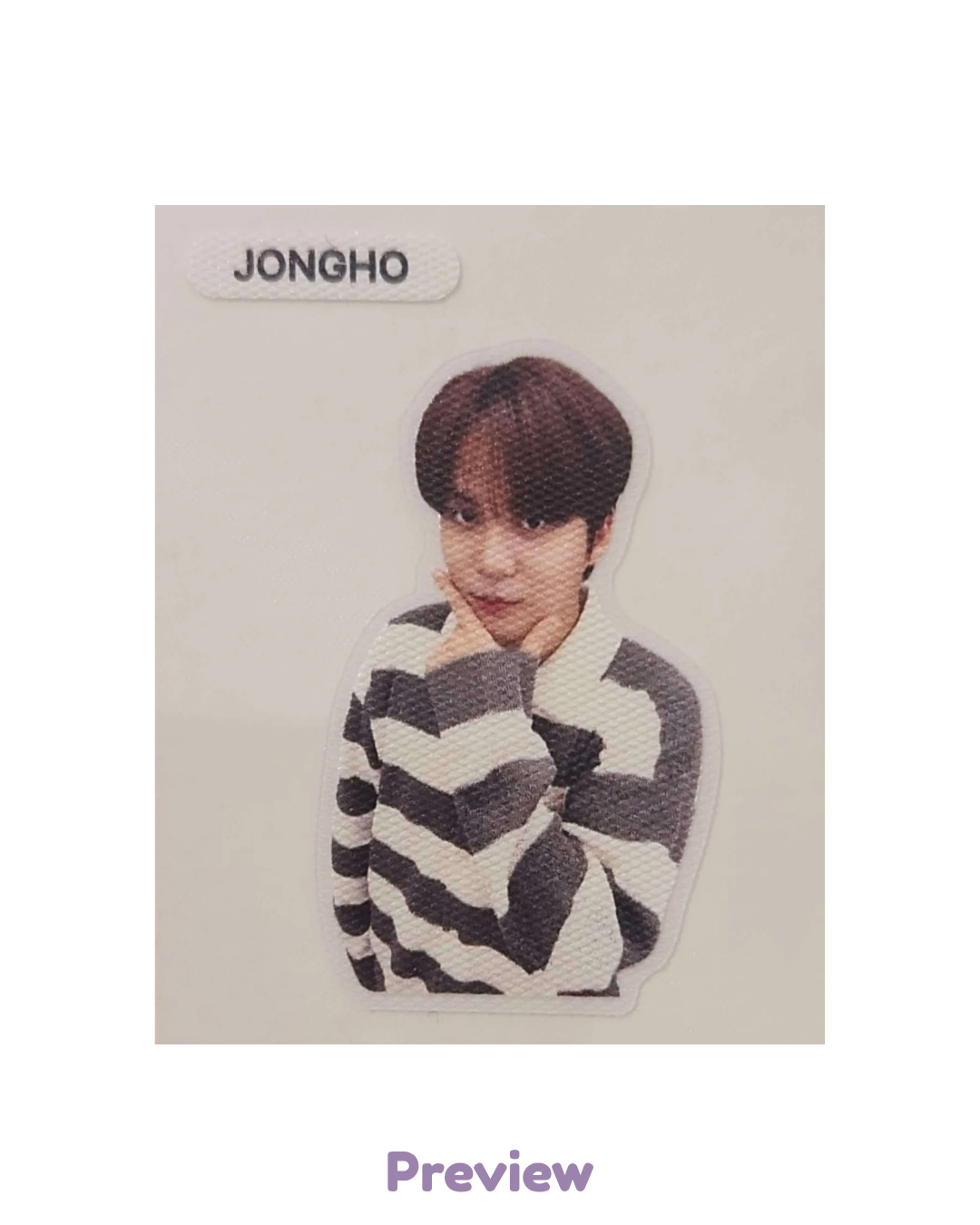 Jongho Apple Music Lucky Draw 1.2 Sticker ver. Golden Hour part 5 ATEEZ
