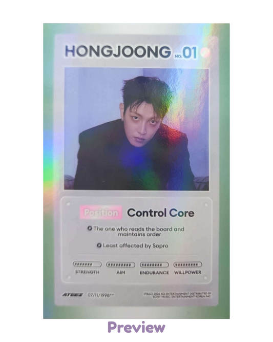Hongjoong Photobook incl. Diary ver. Character Card Golden Hour part 5 ATEEZ