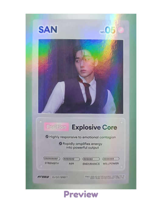 San Photobook incl. Diary ver. Character Card Golden Hour part 5 ATEEZ
