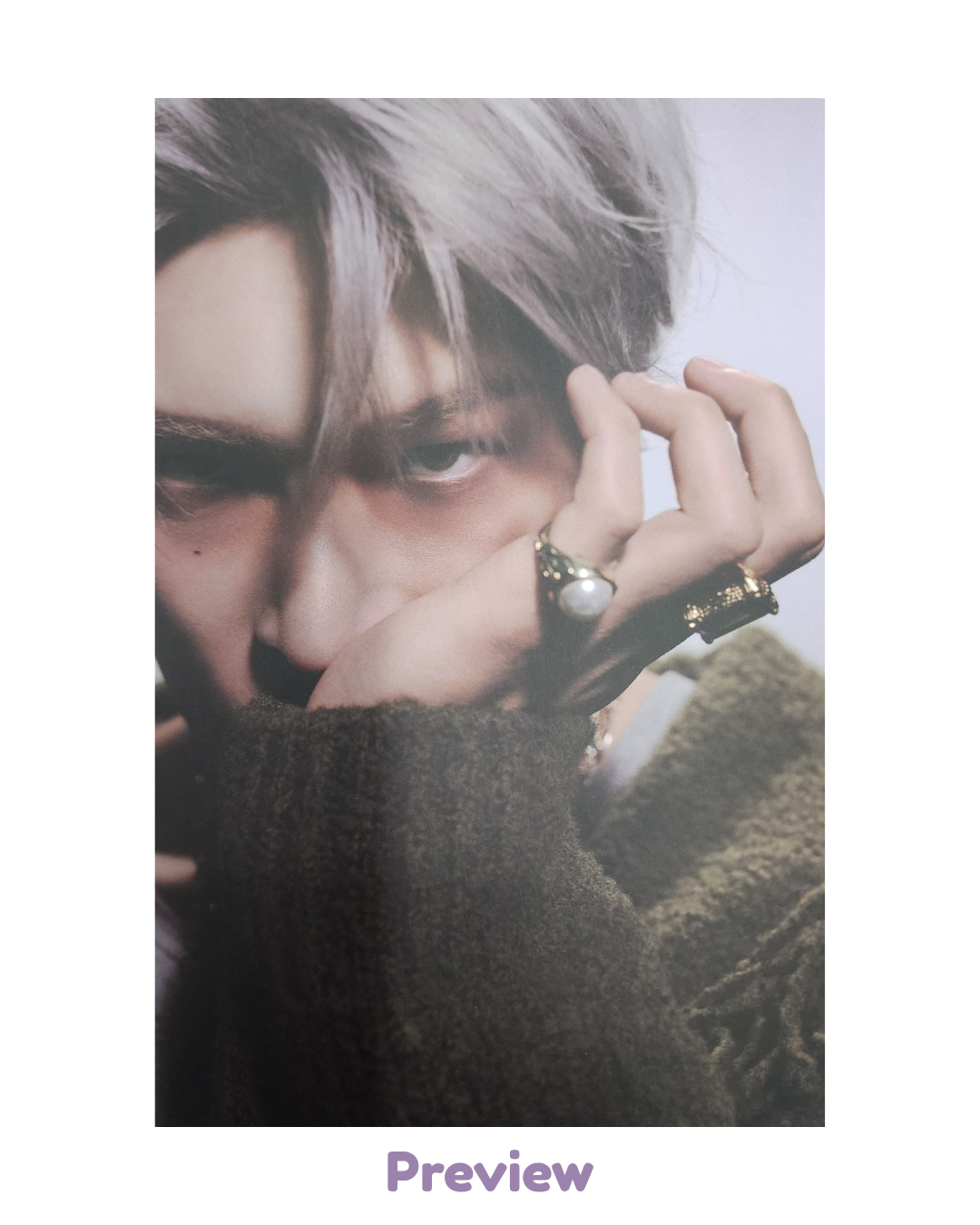 Mingi Photobook incl. A ver. Postcard Golden Hour part 5 ATEEZ