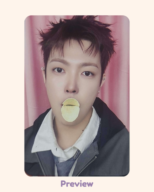 Hongjoong Musinsa Lucky Draw 1.0 Pringles ver. Golden Hour part 5 ATEEZ