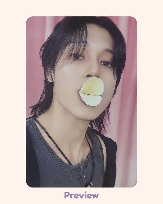 Wooyoung Musinsa Lucky Draw 1.0 Pringles ver. Golden Hour part 5 ATEEZ