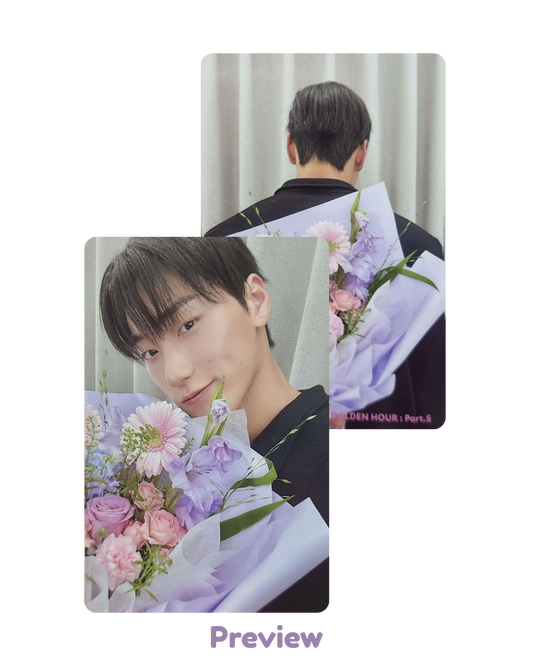 San Toktoq 1.2 Bouquet ver. POB double-sided Golden Hour part 5 ATEEZ