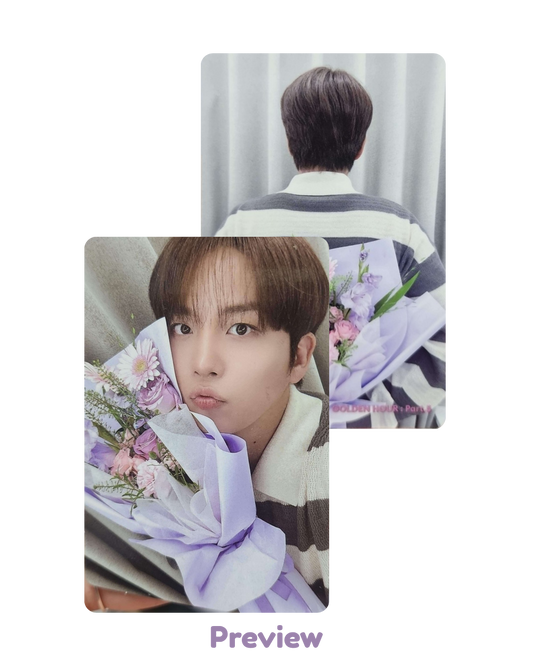 Jongho Toktoq 1.2 Bouquet ver. POB double-sided Golden Hour part 5 ATEEZ