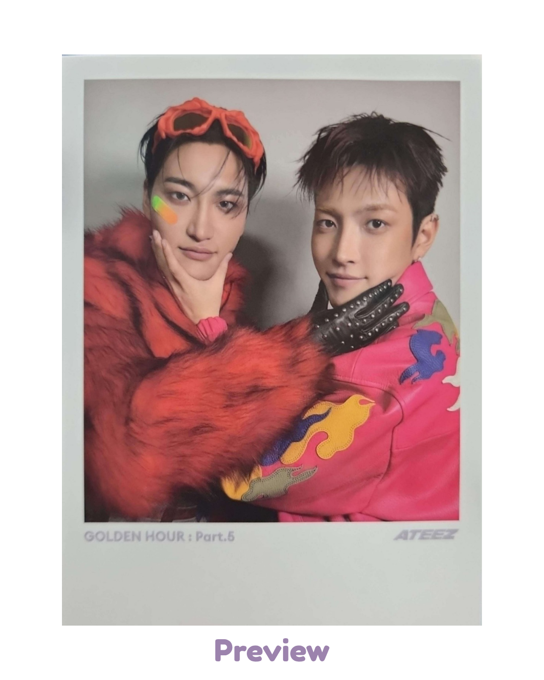 Hongjoong Seonghwa Digipack incl. unit ver. Polaroid Golden Hour part 5 ATEEZ