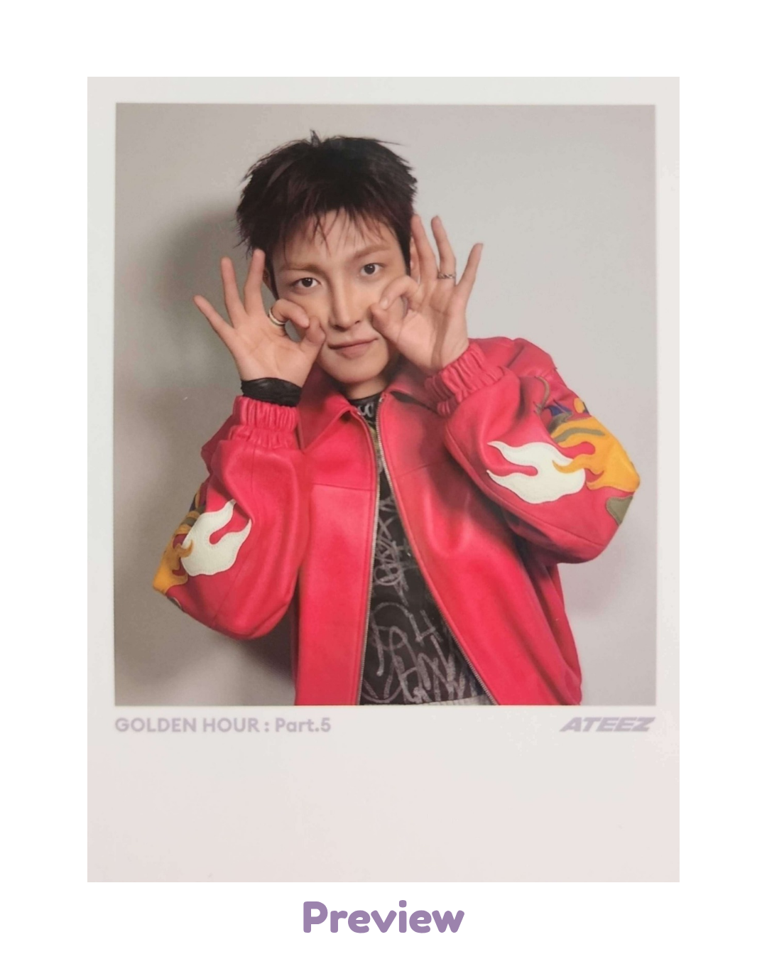 Hongjoong Digipack incl. ver. Polaroid Golden Hour part 5 ATEEZ