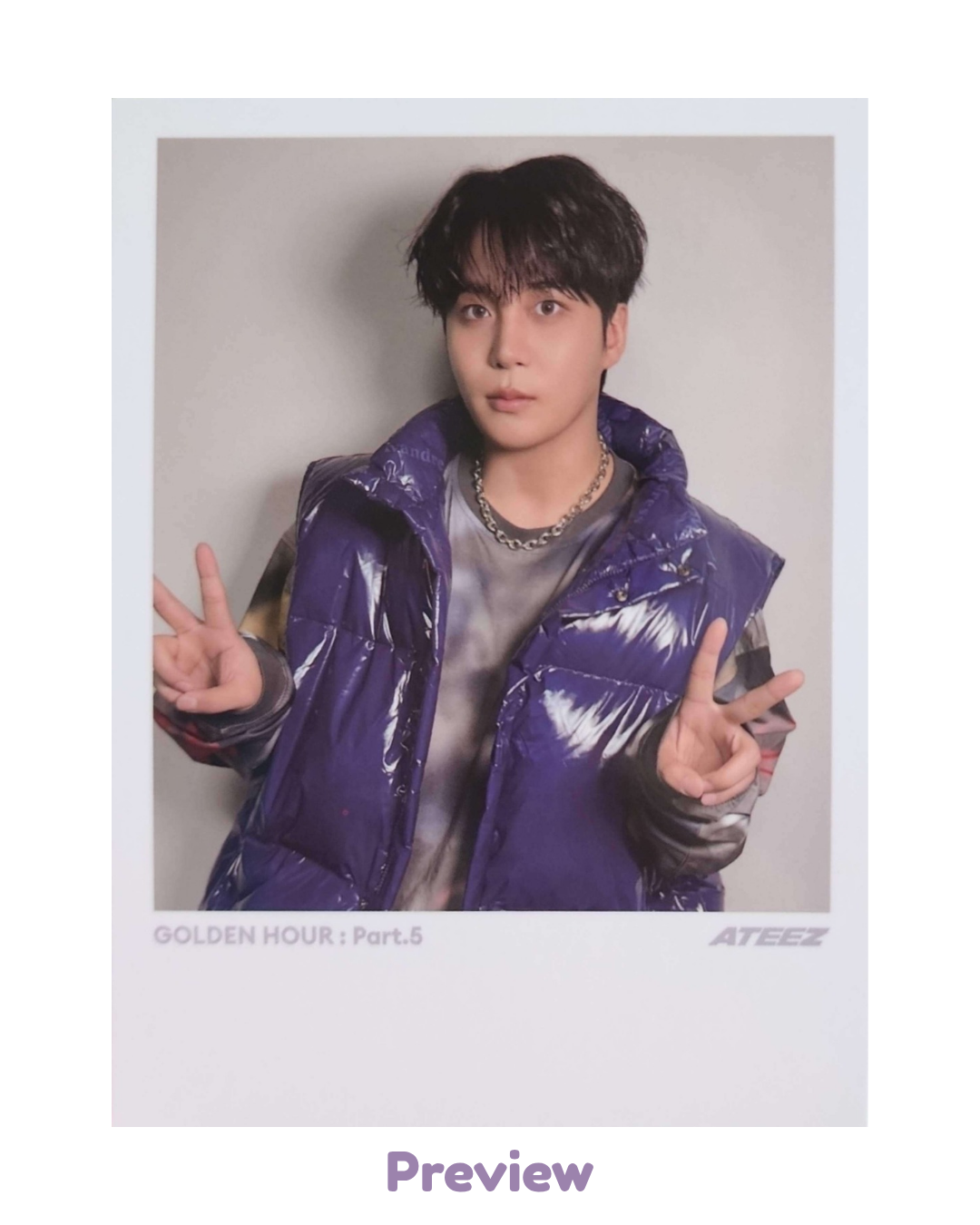 Jongho Digipack incl. ver. Polaroid Golden Hour part 5 ATEEZ
