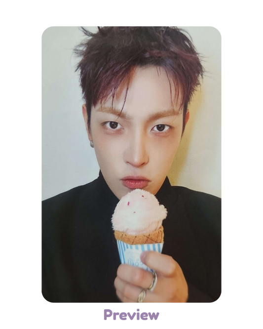 Hongjoong Soundwave 2.0 Ice Cream ver. Fansign Benefit Golden Hour part 5 ATEEZ