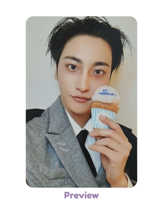 Seonghwa Soundwave 2.0 Ice Cream ver. Fansign Benefit Golden Hour part 5 ATEEZ
