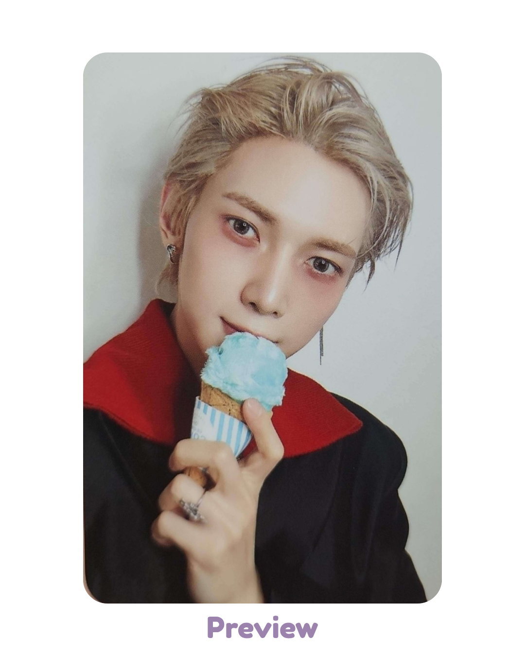 Yeosang Soundwave 2.0 Ice Cream ver. Fansign Benefit Golden Hour part 5 ATEEZ