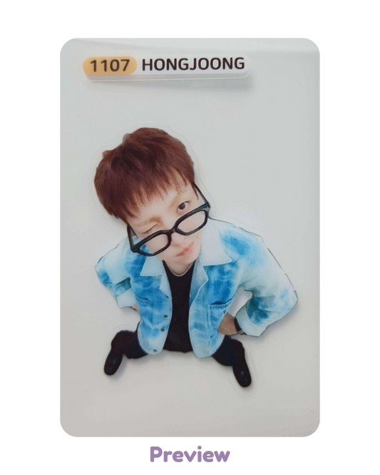 Hongjoong Hellolive 1.2 Bolchi Bread ver. POB sticker 3:1 Golden Hour part 5 ATEEZ