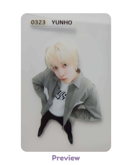 Yunho Hellolive 1.2 Bolchi Bread ver. POB sticker 3:1 Golden Hour part 5 ATEEZ