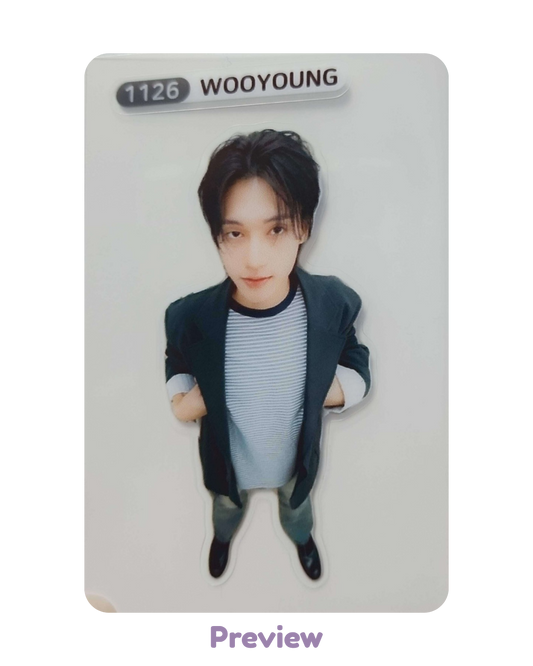 Wooyoung Hellolive 1.2 Bolchi Bread ver. POB sticker 3:1 Golden Hour part 5 ATEEZ