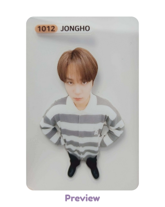Jongho Hellolive 1.2 Bolchi Bread ver. POB sticker 3:1 Golden Hour part 5 ATEEZ
