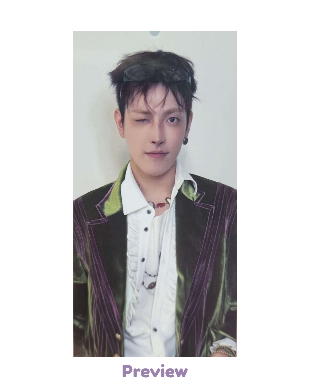 Hongjoong Apple Music 1.2 Bookmark ver. POB 3:1 Golden Hour part 5 ATEEZ