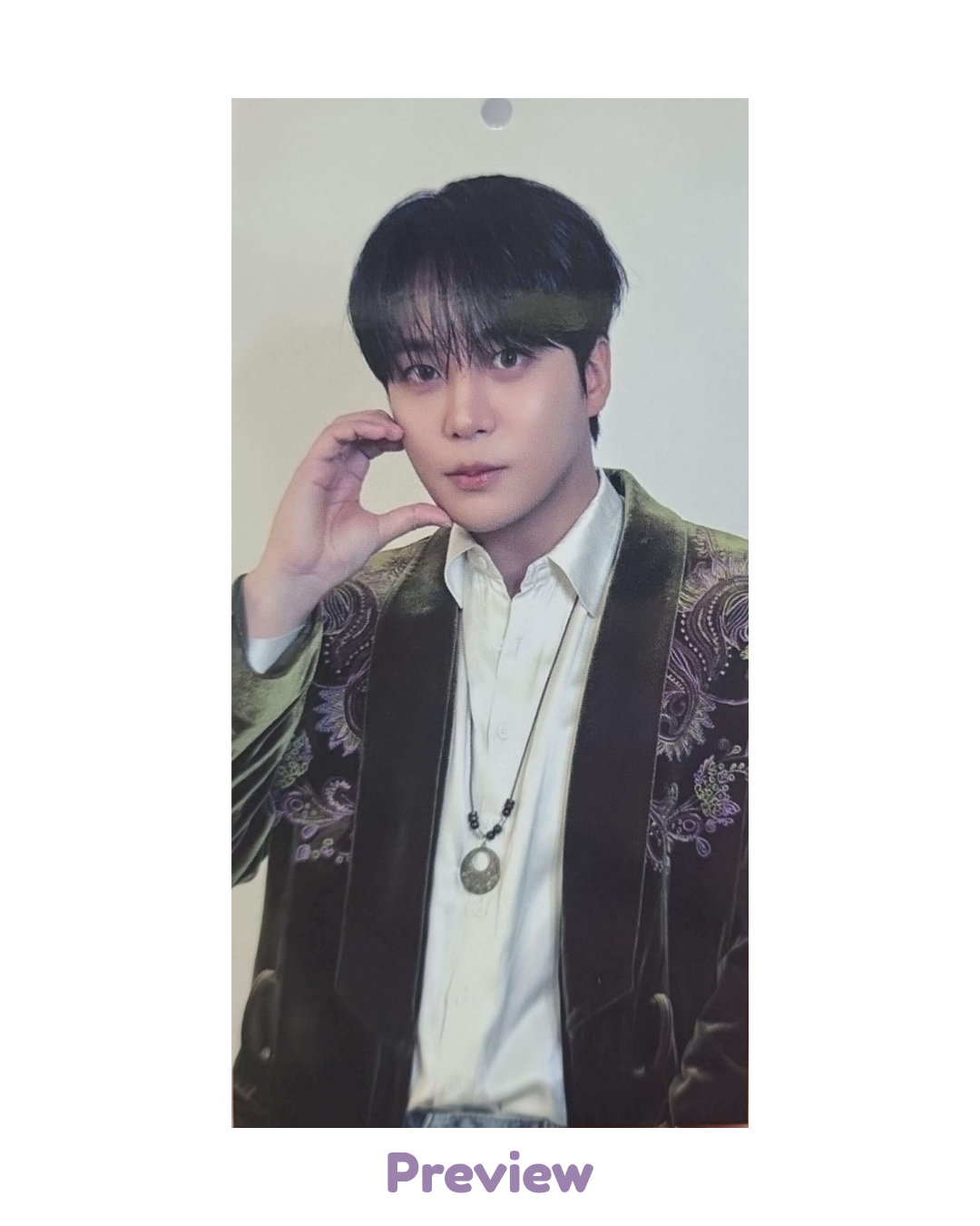 Jongho Apple Music 1.2 Bookmark ver. POB 3:1 Golden Hour part 5 ATEEZ