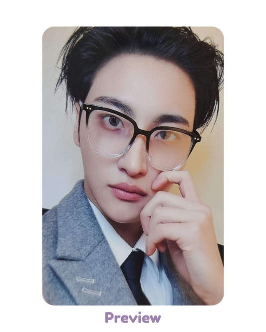 Seonghwa Dear My Muse 1.1 Horn Rim Glasses ver. POB Golden Hour part 5 ATEEZ