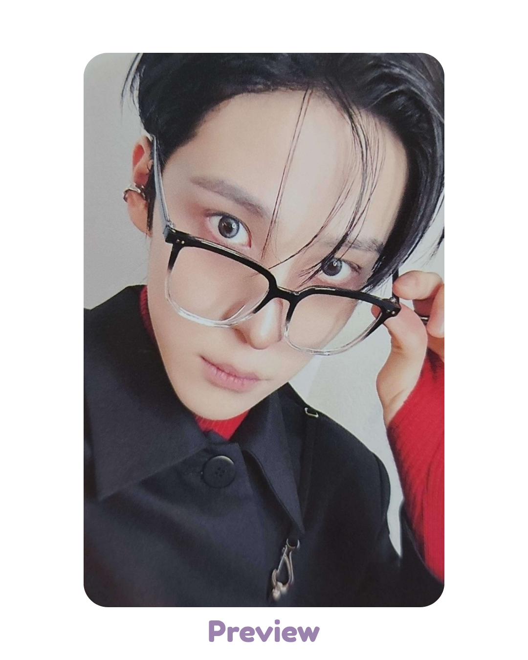 Yunho Dear My Muse 1.1 Horn Rim Glasses ver. POB Golden Hour part 5 ATEEZ