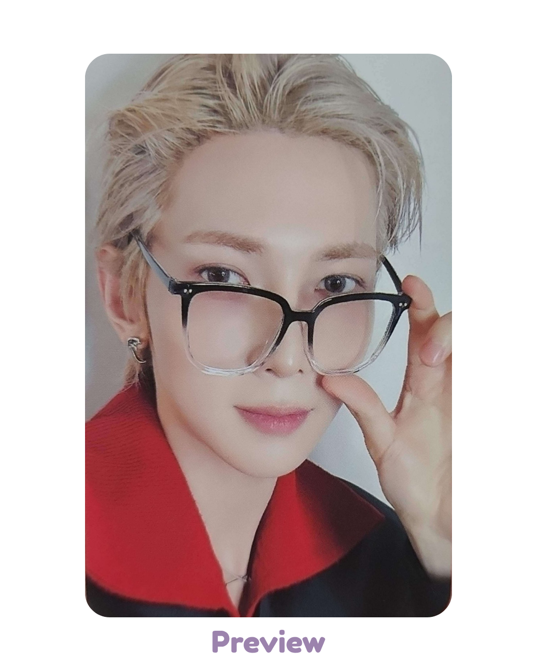 Yeosang Dear My Muse 1.1 Horn Rim Glasses ver. POB Golden Hour part 5 ATEEZ