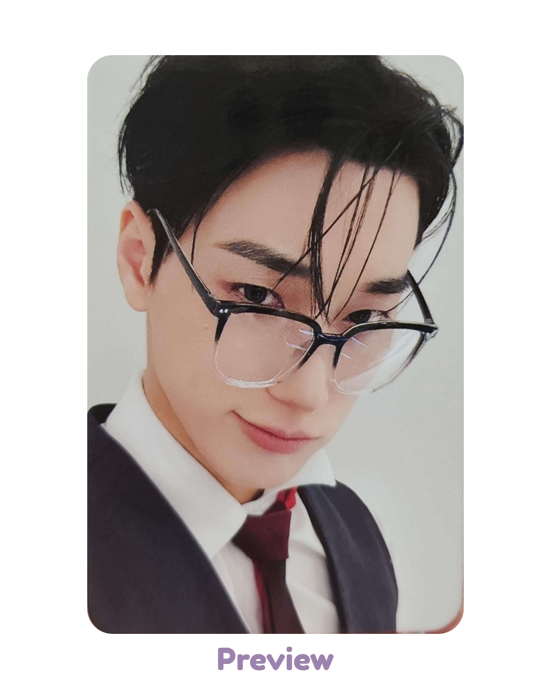 San Dear My Muse 1.1 Horn Rim Glasses ver. POB Golden Hour part 5 ATEEZ