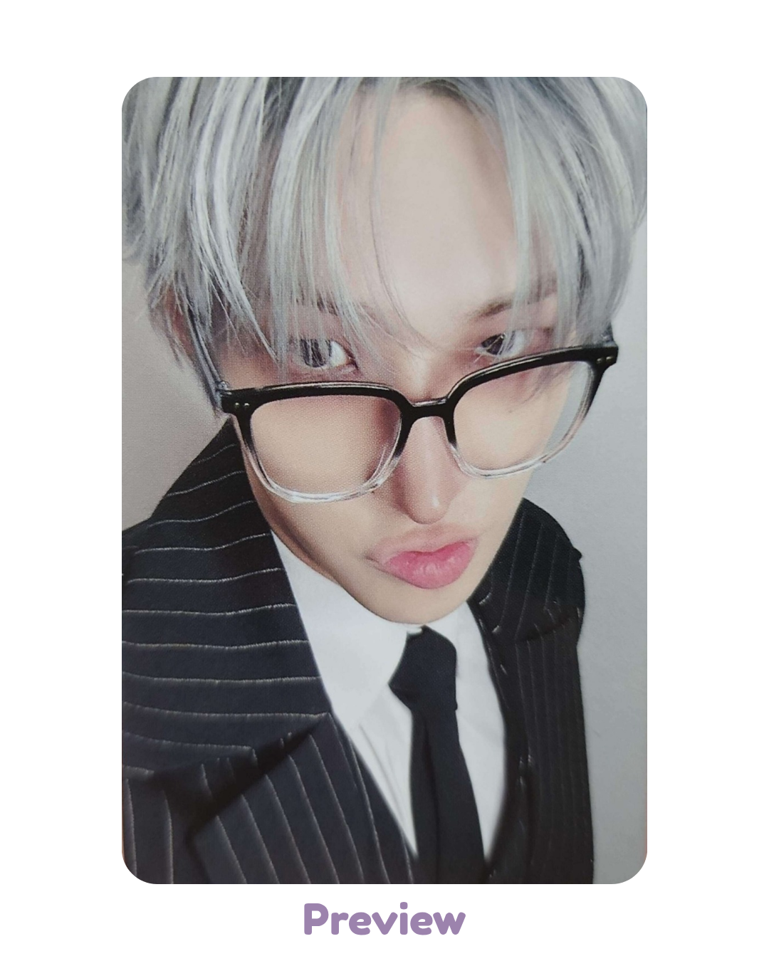 Mingi Dear My Muse 1.1 Horn Rim Glasses ver. POB Golden Hour part 5 ATEEZ