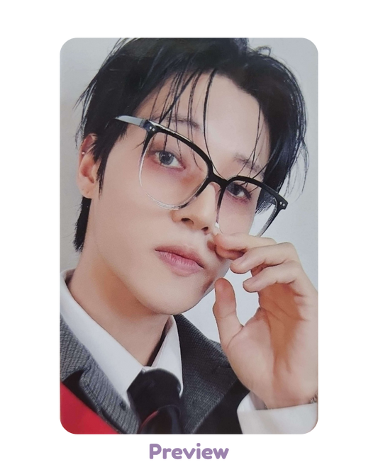 Wooyoung Dear My Muse 1.1 Horn Rim Glasses ver. POB Golden Hour part 5 ATEEZ