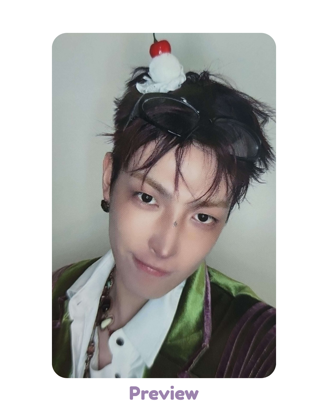 Hongjoong NY Music 1.0 Cherry Cake ver. POB Golden Hour part 5 ATEEZ