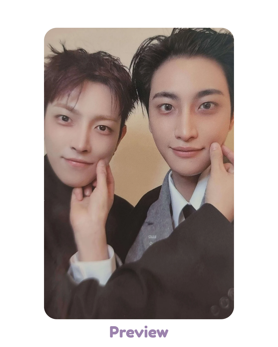 Hongjoong Seonghwa Fromm 1.4 Cheek Pinch ver. POB unit Golden Hour part 5 ATEEZ