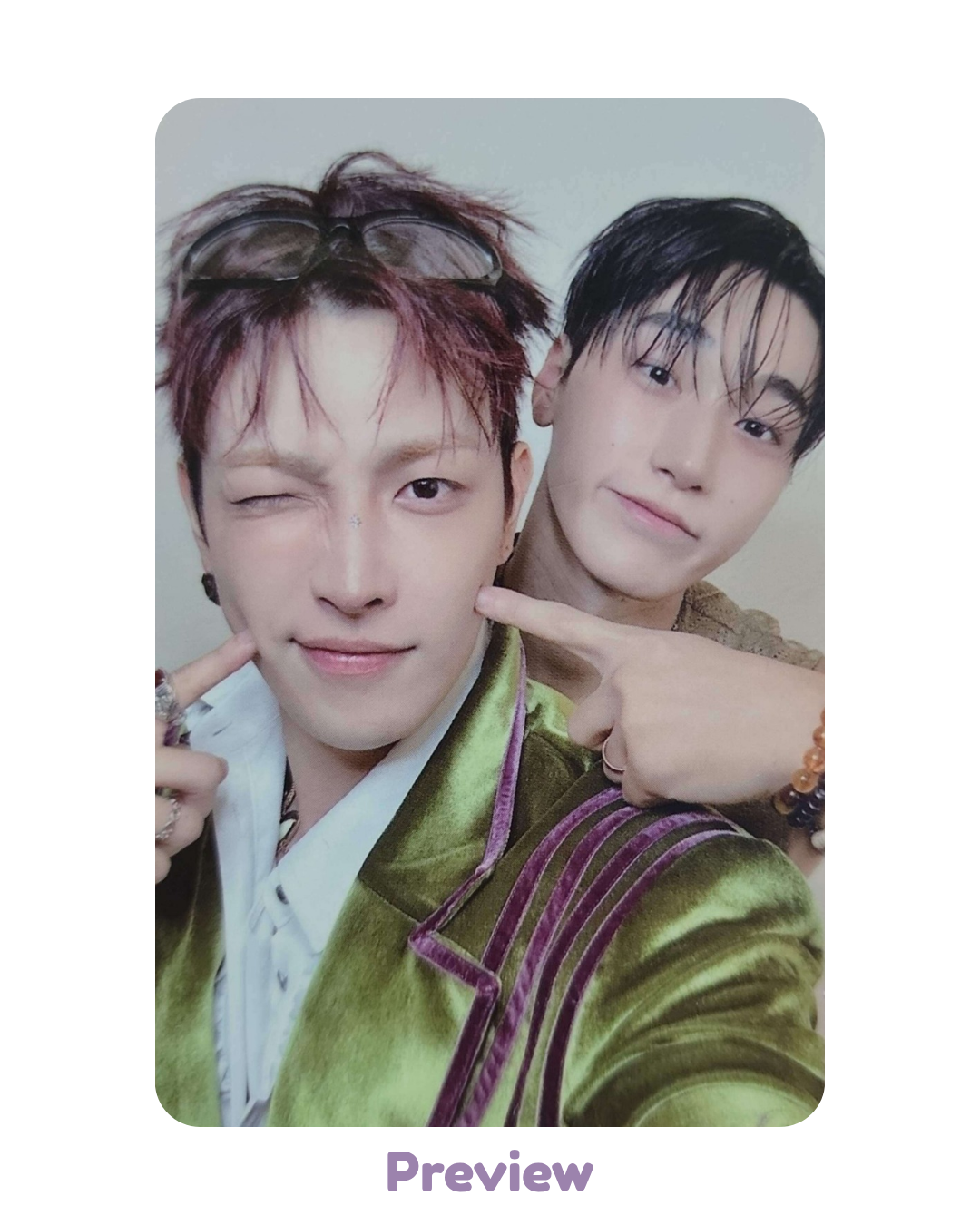 Hongjoong San Toktoq 1.3 Cheek Poke ver. POB unit Golden Hour part 5 ATEEZ