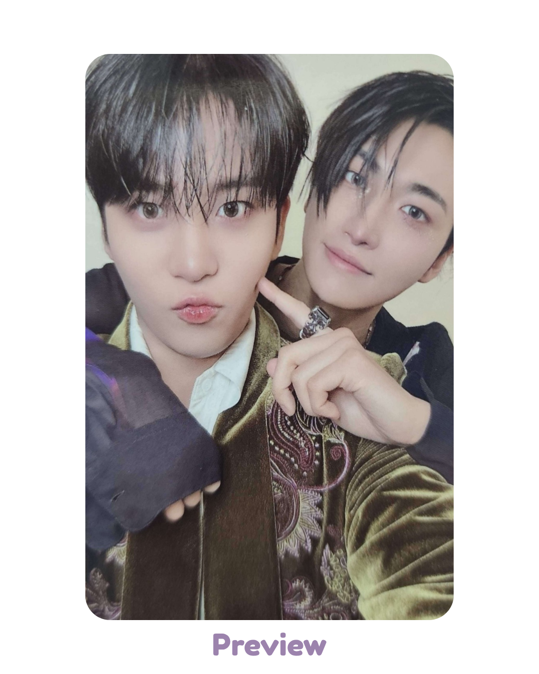 Seonghwa Jongho Toktoq 1.3 Cheek Poke ver. POB unit Golden Hour part 5 ATEEZ