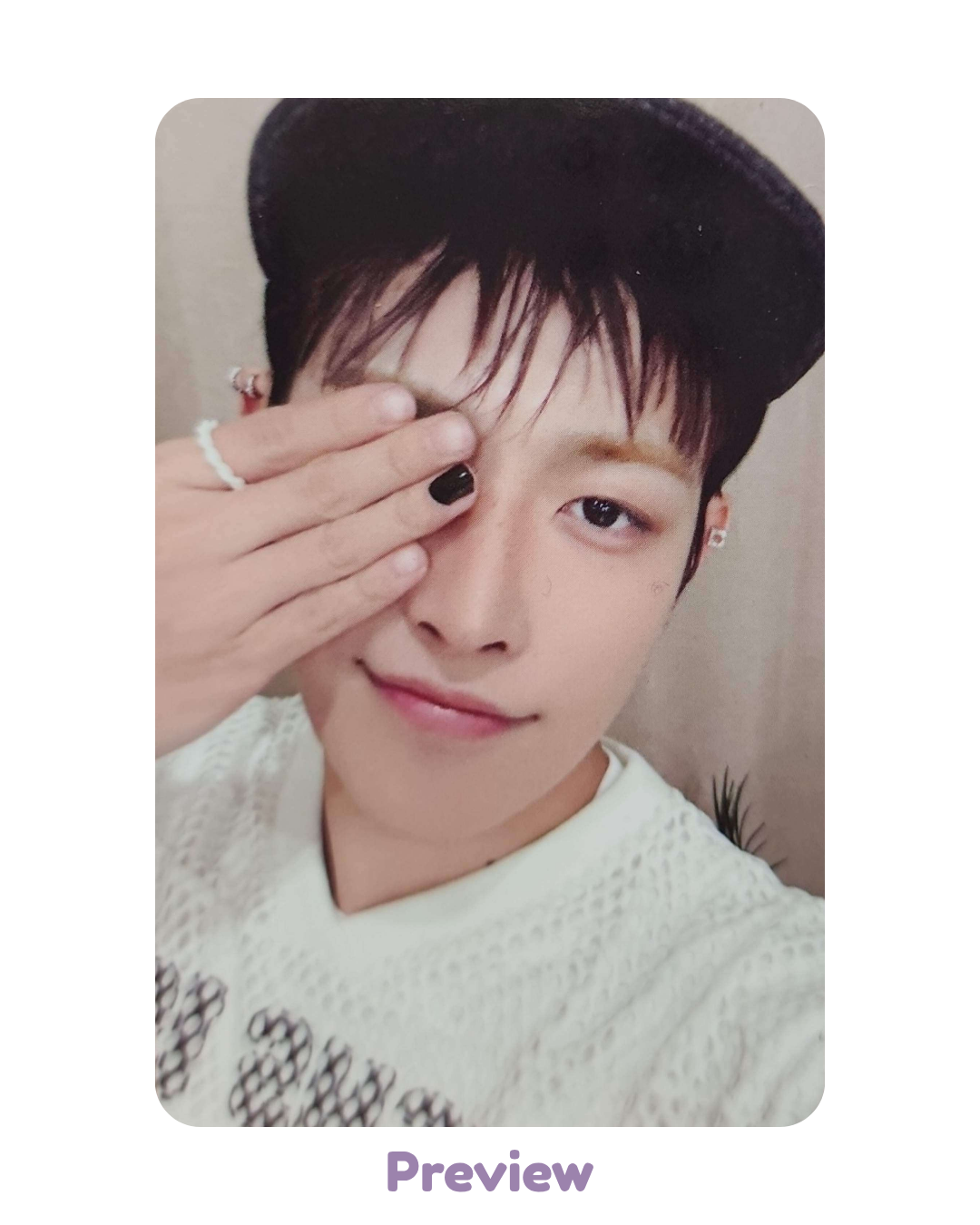 Hongjoong Fanmeeting Trading Card ver. 2 merch Atiny's Voyage: Tiny Mystery ATEEZ