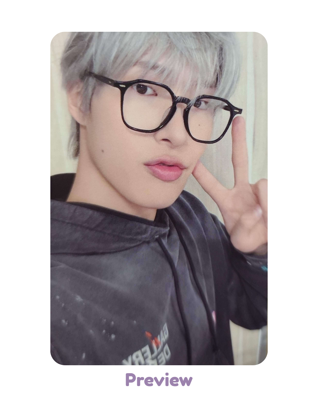 Mingi Fanmeeting Trading Card ver. 4 merch Atiny's Voyage: Tiny Mystery ATEEZ