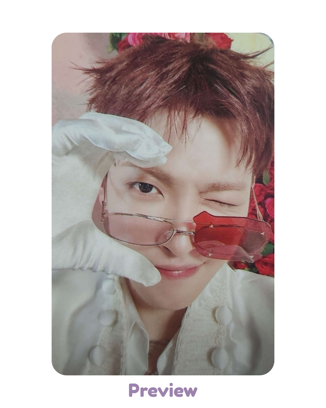 Hongjoong Muvve 1.0 Half Heart ver. POB Pink LP Golden Hour part 5 ATEEZ