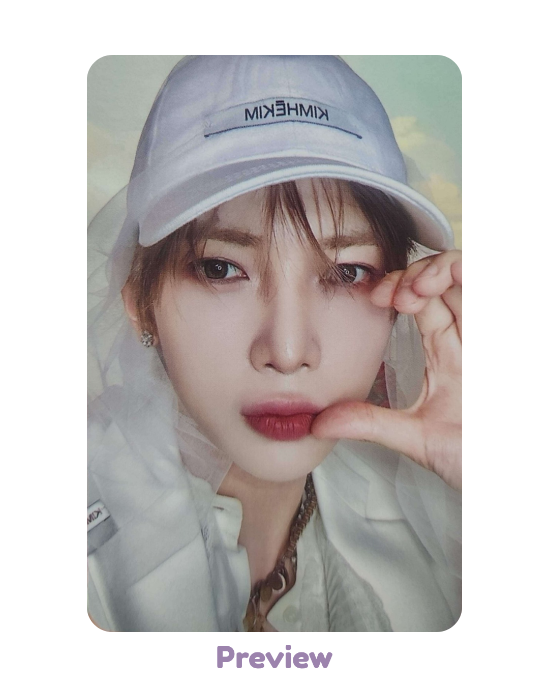 Yeosang Muvve 1.0 Half Heart ver. POB Pink LP Golden Hour part 5 ATEEZ