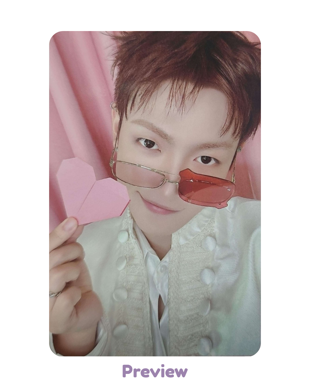 Hongjoong KQ 1.0 Heart ver. POB Pink LP Golden Hour part 5 ATEEZ