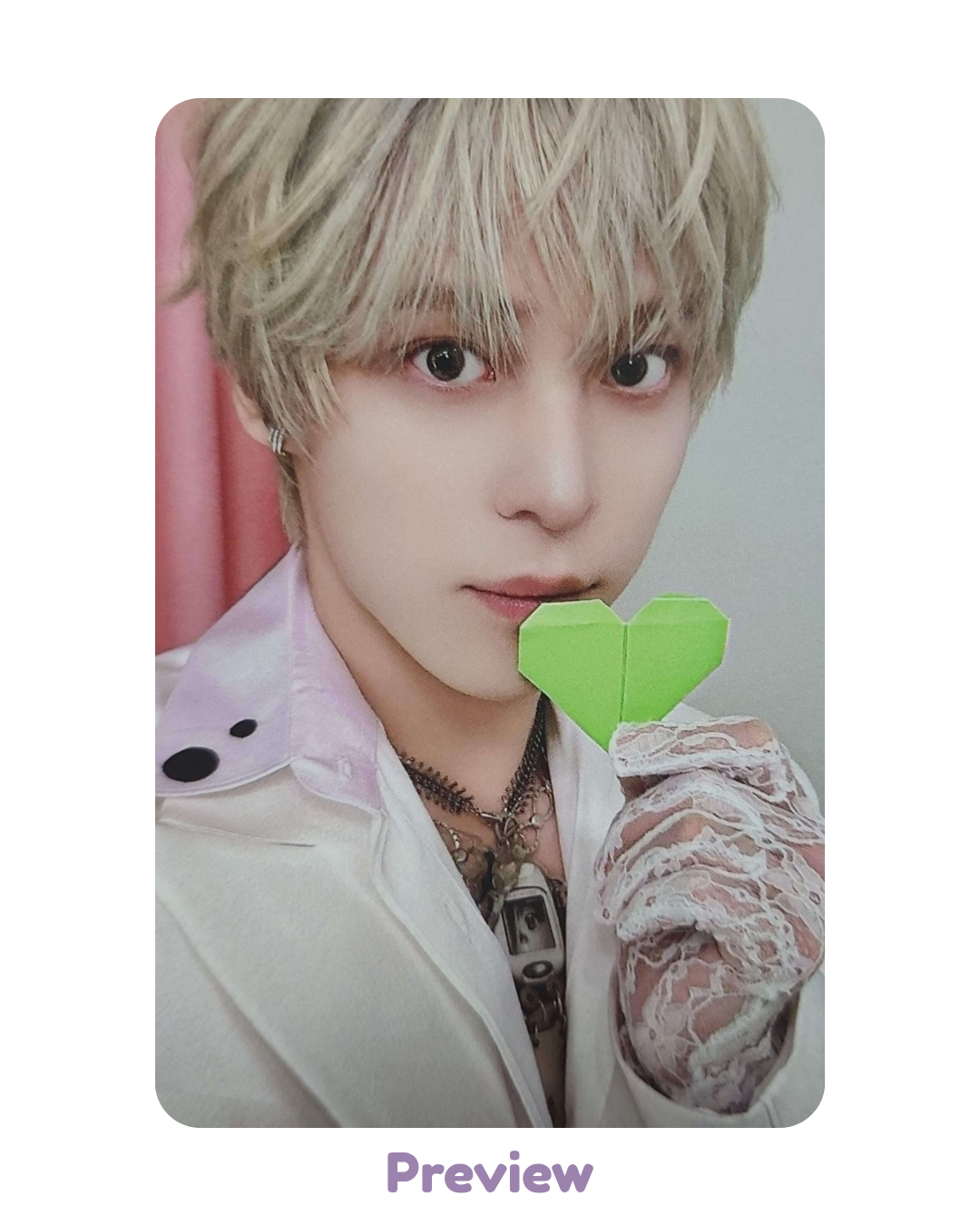 Yunho KQ 1.0 Heart ver. POB Pink LP Golden Hour part 5 ATEEZ