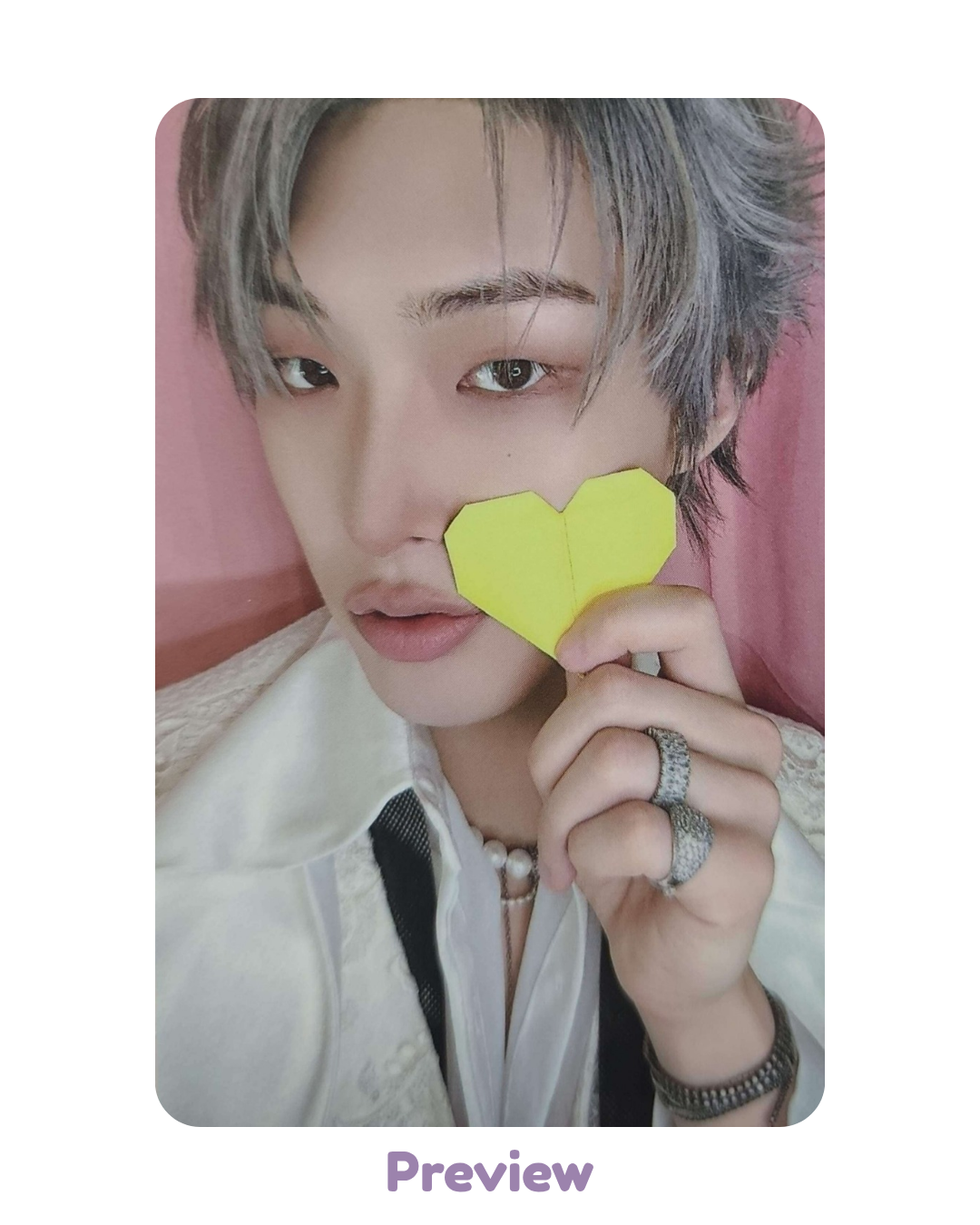 Mingi KQ 1.0 Heart ver. POB Pink LP Golden Hour part 5 ATEEZ