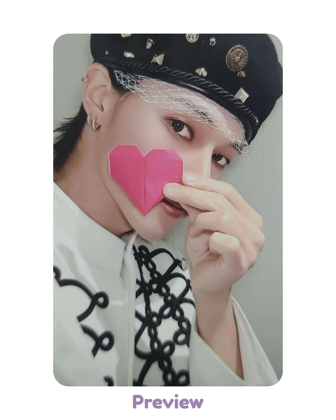 Wooyoung KQ 1.0 Heart ver. POB Pink LP Golden Hour part 5 ATEEZ