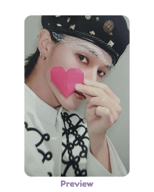 Wooyoung KQ 1.0 Heart ver. POB Pink LP Golden Hour part 5 ATEEZ
