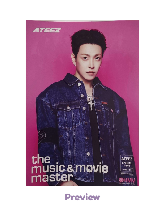 Hongjoong HMV Lucky Draw 1.4 Flyer ver. (B5) Japan 5th Single BAD ATEEZ