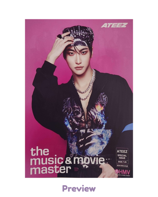 Seonghwa HMV Lucky Draw 1.4 Flyer ver. (B5) Japan 5th Single BAD ATEEZ