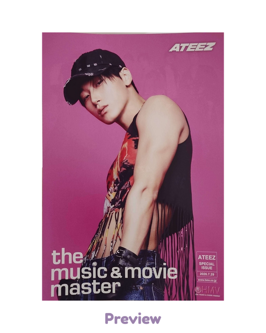 San HMV Lucky Draw 1.4 Flyer ver. (B5) Japan 5th Single BAD ATEEZ