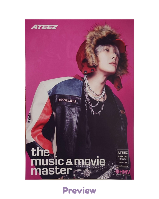 Mingi HMV Lucky Draw 1.4 Flyer ver. (B5) Japan 5th Single BAD ATEEZ