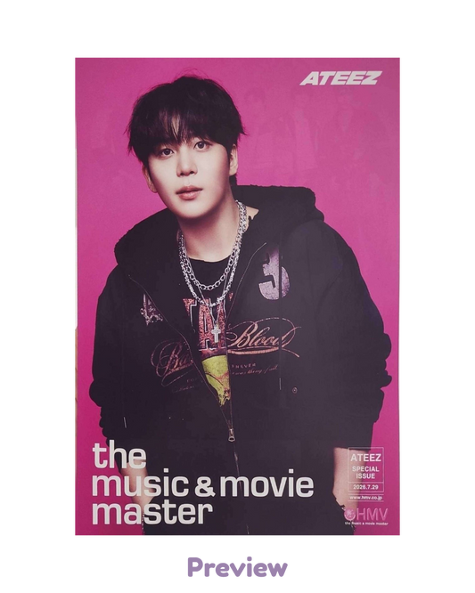 Jongho HMV Lucky Draw 1.4 Flyer ver. (B5) Japan 5th Single BAD ATEEZ