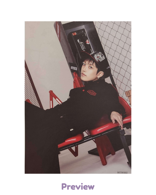Hongjoong Tower Records Lucky Draw 1.4 Flyer ver. (A5) Japan 5th Single BAD ATEEZ