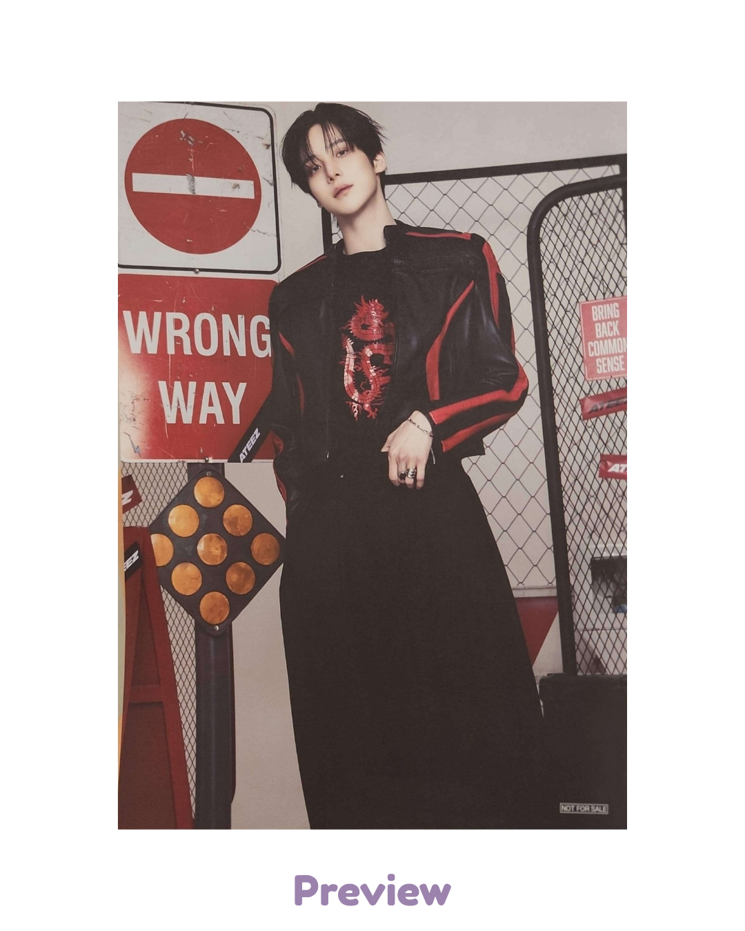 Yunho Tower Records Lucky Draw 1.4 Flyer ver. (A5) Japan 5th Single BAD ATEEZ