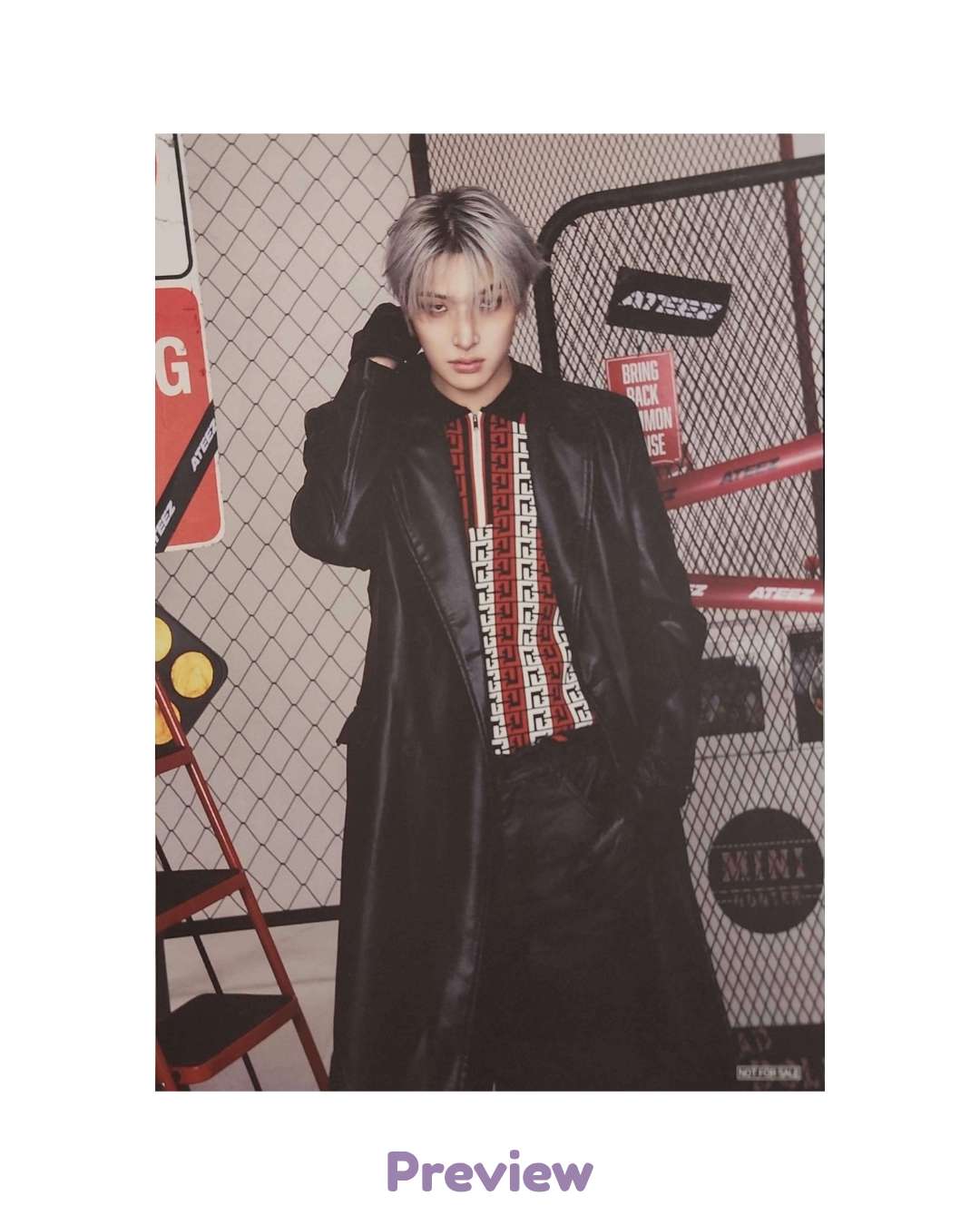Mingi Tower Records Lucky Draw 1.4 Flyer ver. (A5) Japan 5th Single BAD ATEEZ