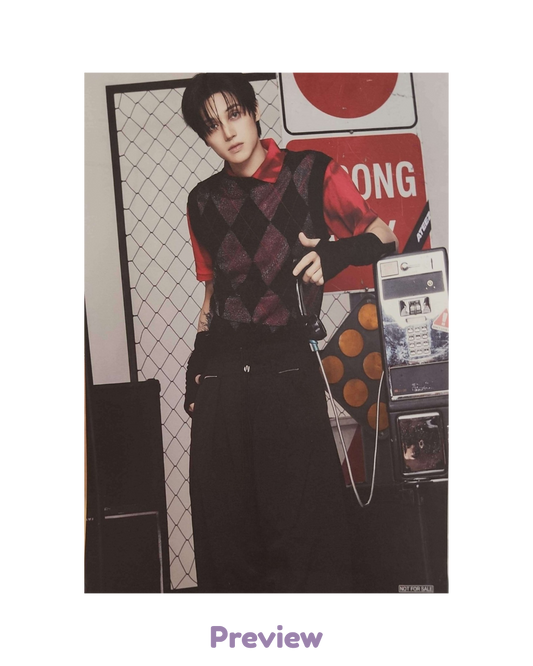 Wooyoung Tower Records Lucky Draw 1.4 Flyer ver. (A5) Japan 5th Single BAD ATEEZ