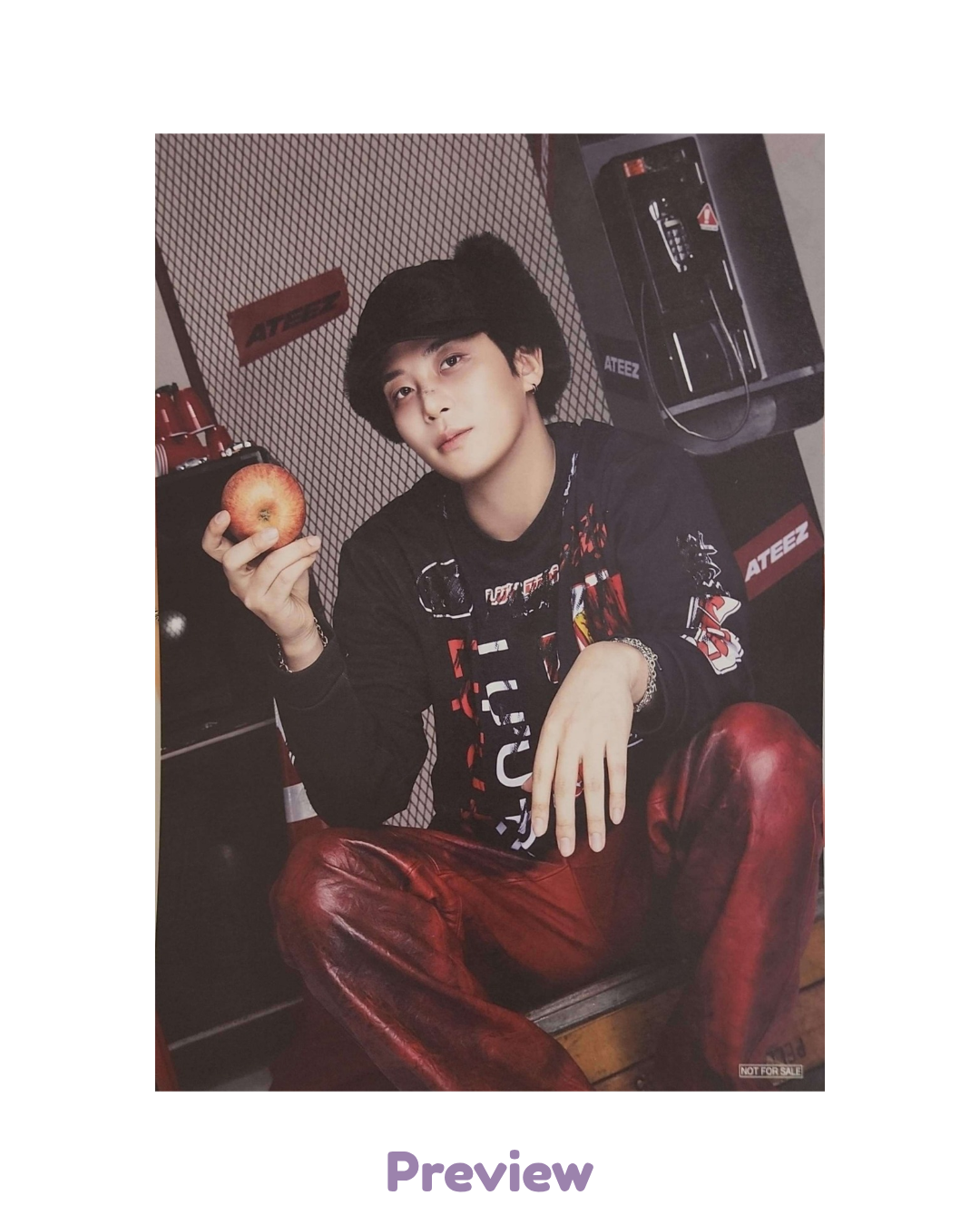 Jongho Tower Records Lucky Draw 1.4 Flyer ver. (A5) Japan 5th Single BAD ATEEZ