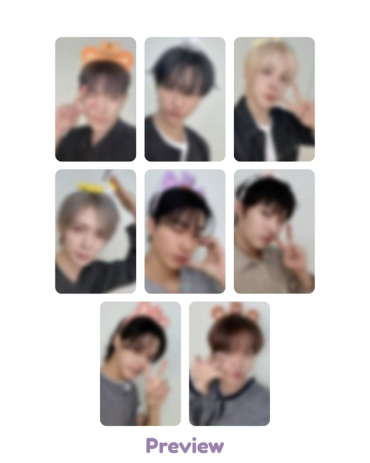 Set/OT8 Kpopstore Lucky Draw 1.1 Character ATEEZ ver. Golden Hour part 5 ATEEZ